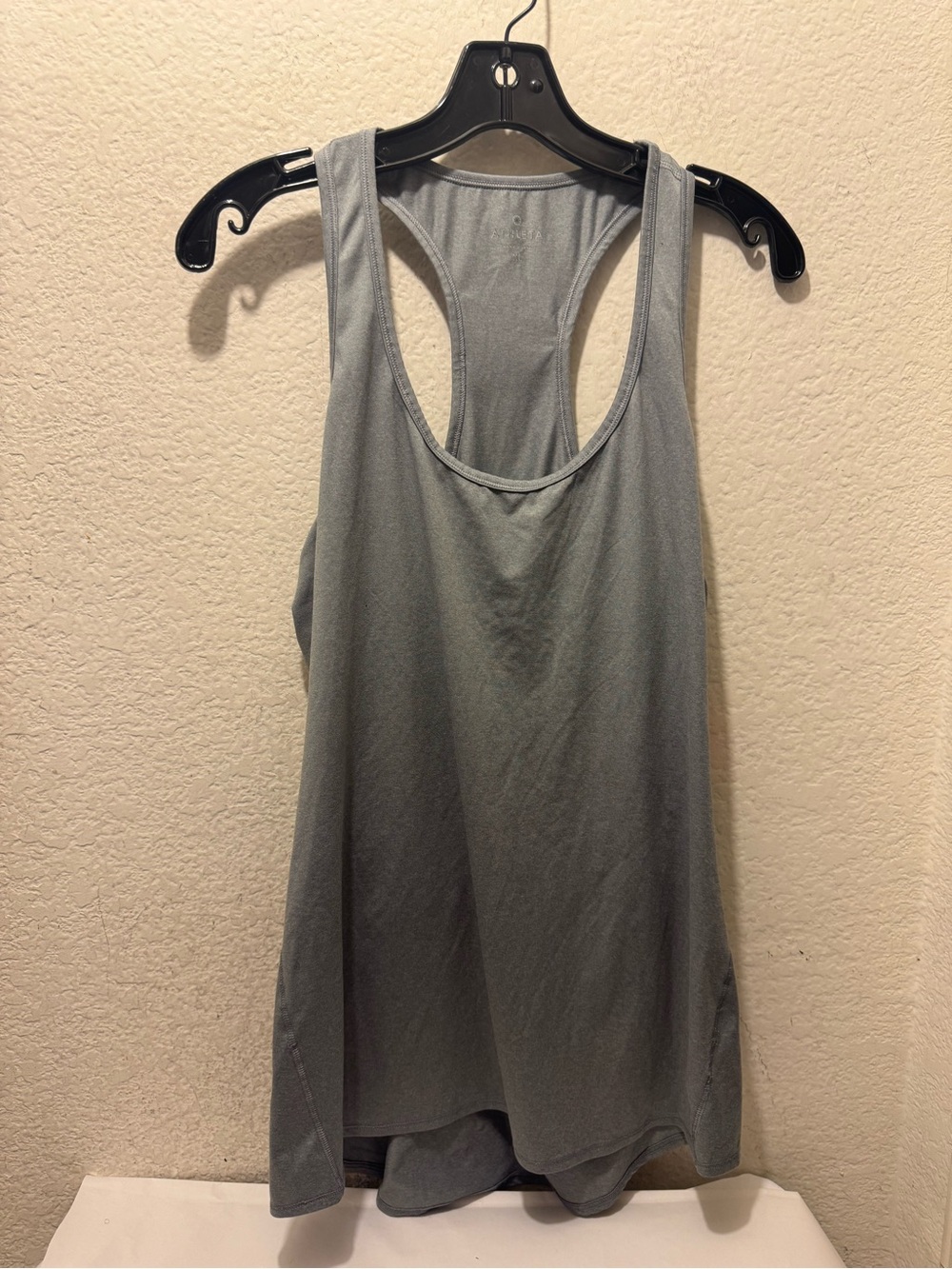 Athleta Light Gray Racerback Tank - Soft Performance Fabric